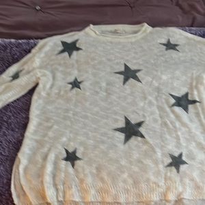 Great Boutique Piece for spring and cool summer nights blue stars